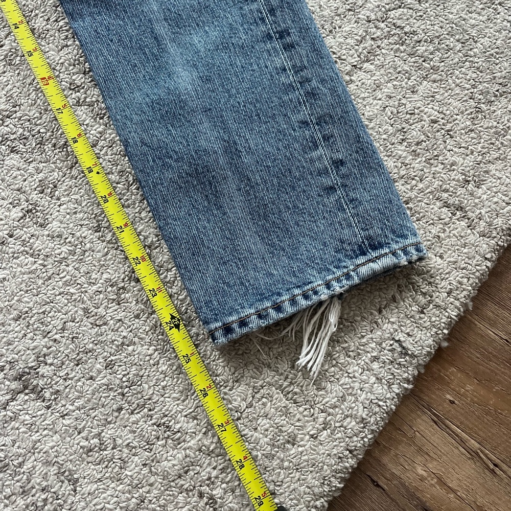 Agolde Riley High Rise Straight Crop in Emulsion Sz 25 - Picture 7 of 14